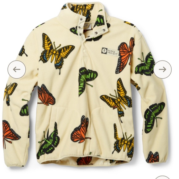 Parks Project Sweaters - Parks Project Butterfly Fleece Sz XS